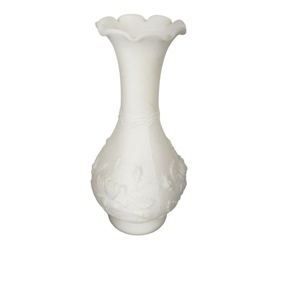 Vintage Imperial Glass Milk Rose Bud Vase Imperial Glass 1960s/1970s Imperial Gl - Picture 1 of 10